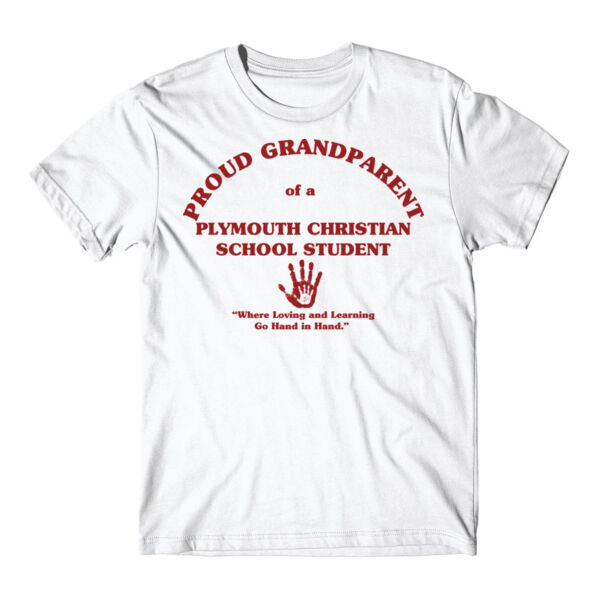 PLYMOUTH - PROUD GRANDPARENT - ADULT - WHITE WITH RED Thumbnail